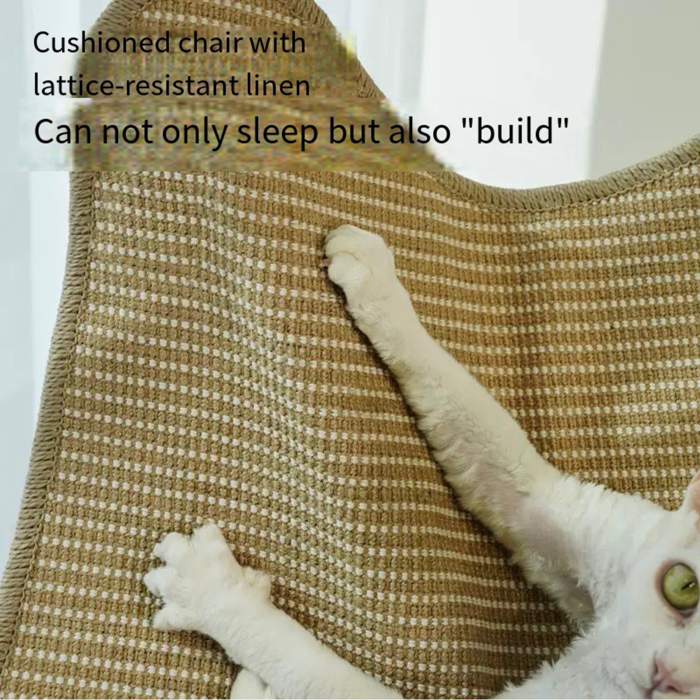 Foldable sisal chair for cat & human
