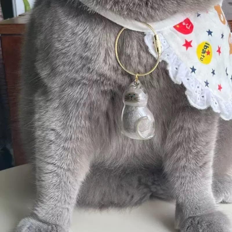 Custom Cat Hair Keychain – Personalized Pet Fur Keepsake Memorial Gift