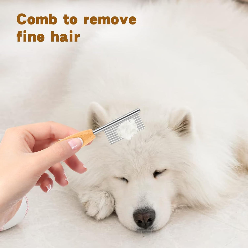 Pet Face and Finishing Comb for Dogs Small Faces Metal Pocket Comb