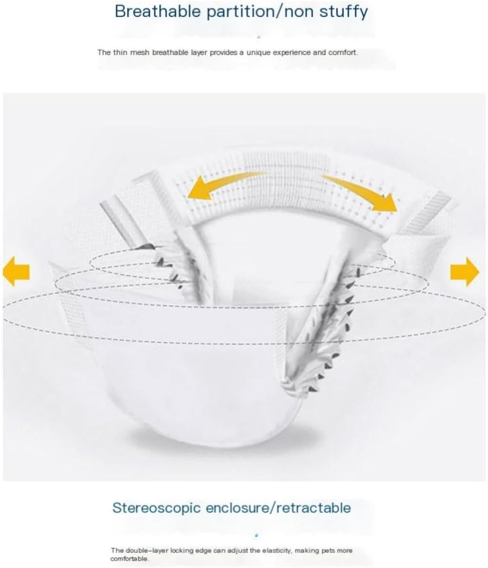 Dog Diapers Male,10 Count Dog Belly Bands for Male Dogs Wraps Disposable