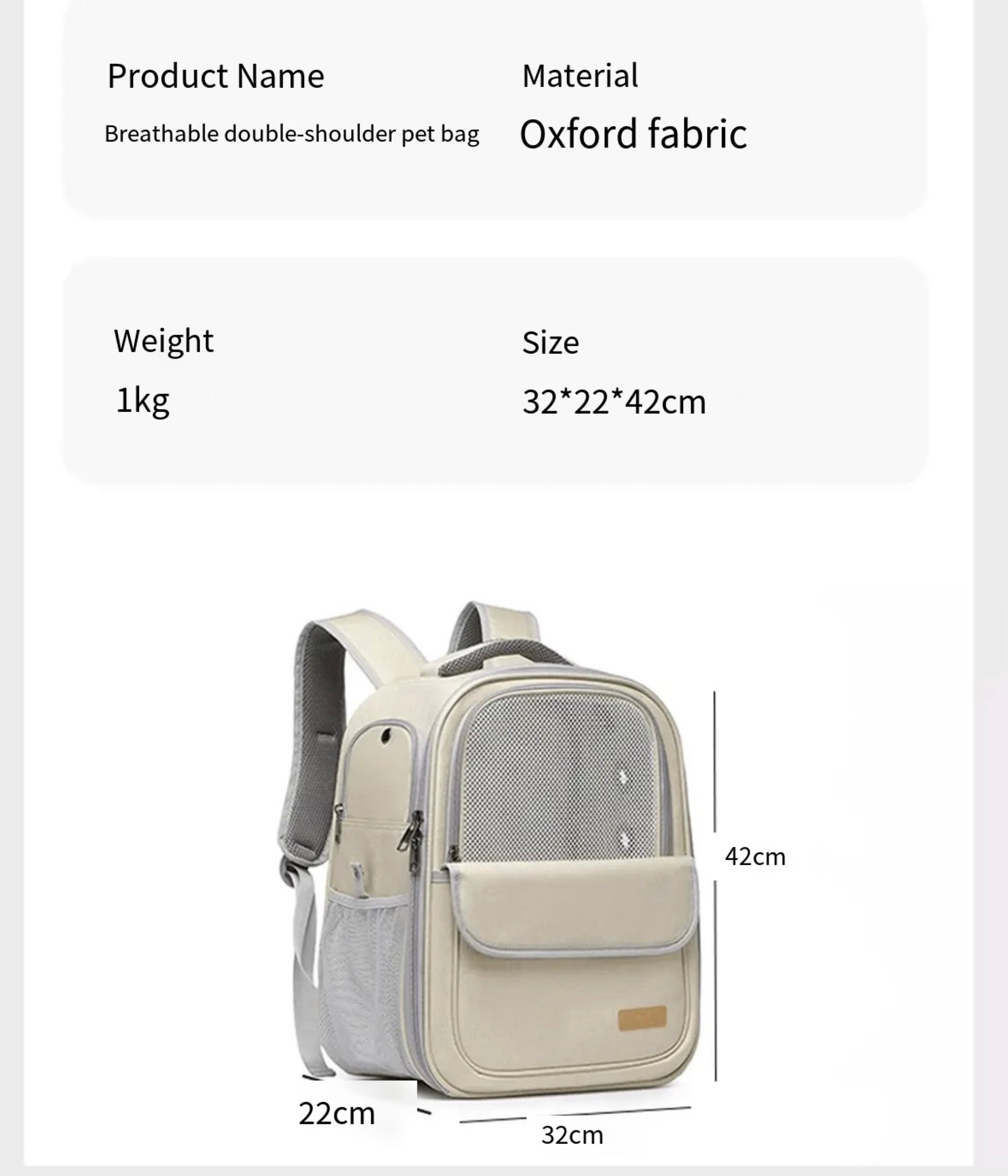 Pet Carrier Backpack