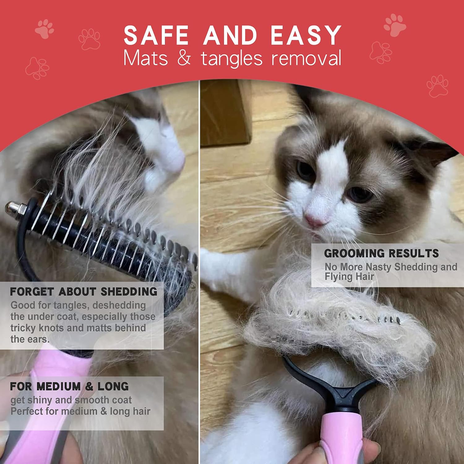 Pet Slicker Brush for Shedding Hail Removal Tool