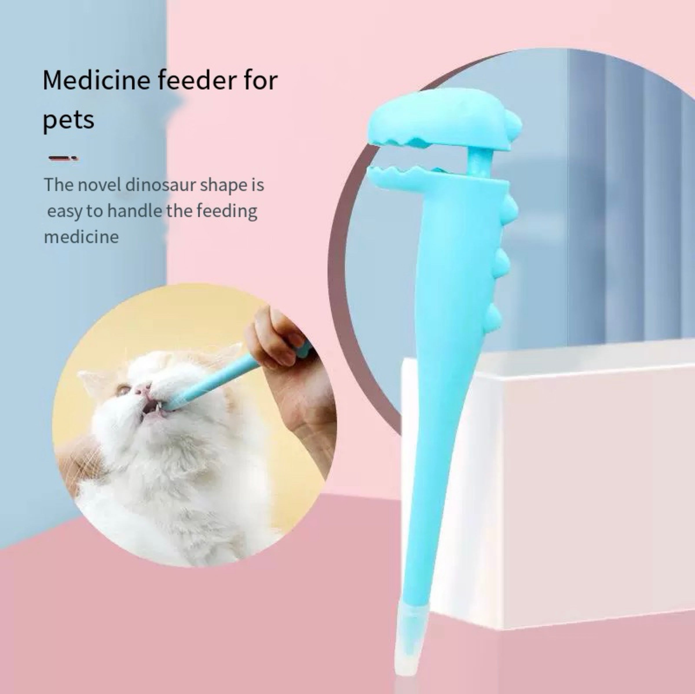 Pet Medicine Feeder Pill Plunger Popper for Small Cats Dogs