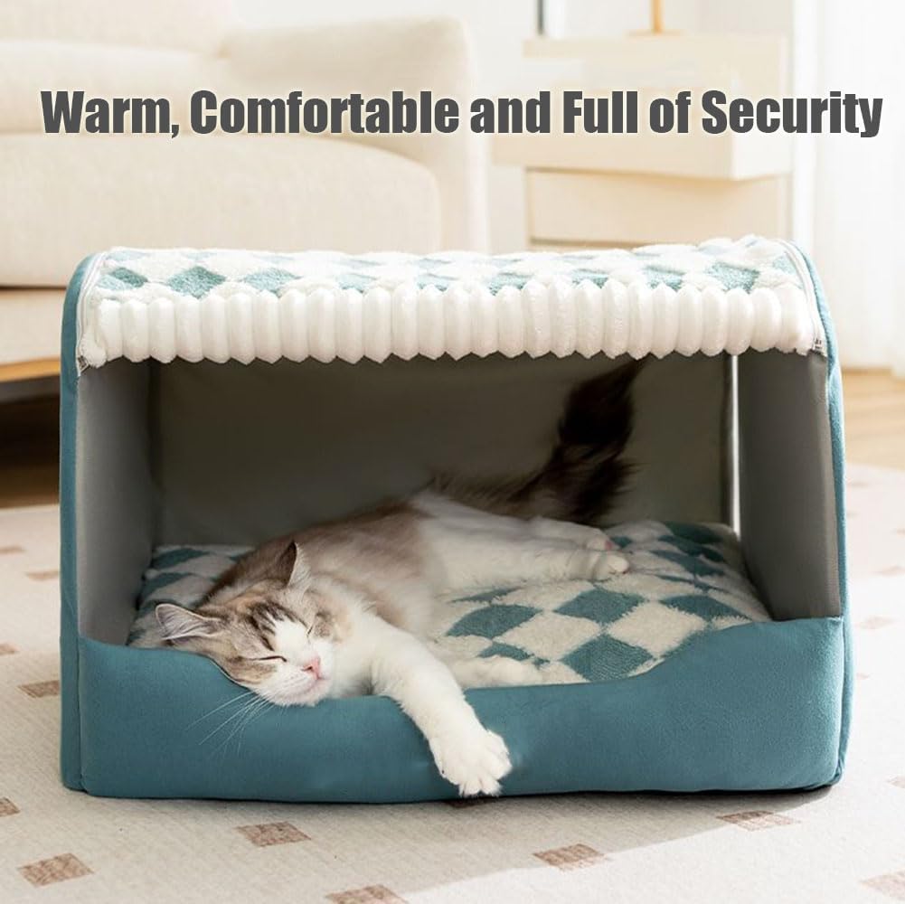 Cozy Pet House,Foldable Warm Kennel Dog/Cat Bed