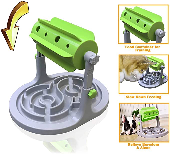 Interactive Dog & Cat Food Puzzle Toy Slow Feeder