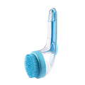 Pet Body Brush Back Scrubber  Long Handle Liquid Shower