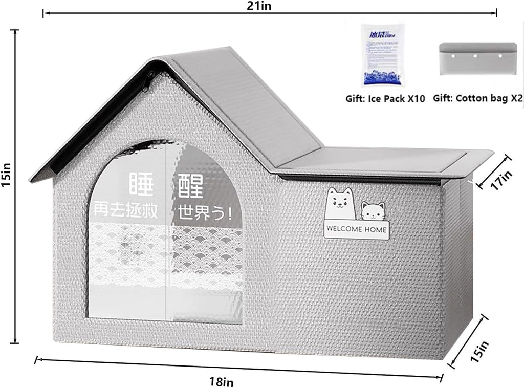 Pet Cooling House Outdoor Indoor for Cats or Dogs