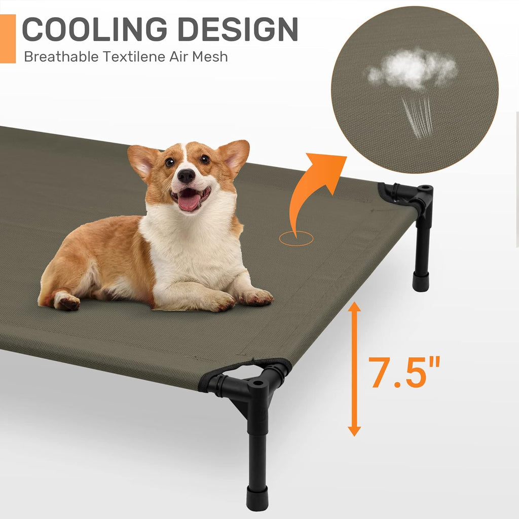 Elevated Dog Bed with Canopy