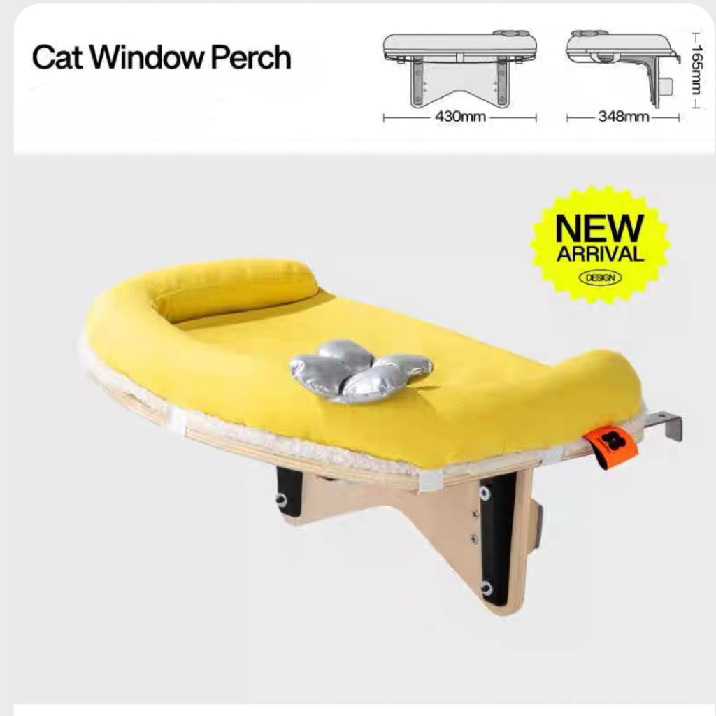 Cat Window & Side Bed Perch