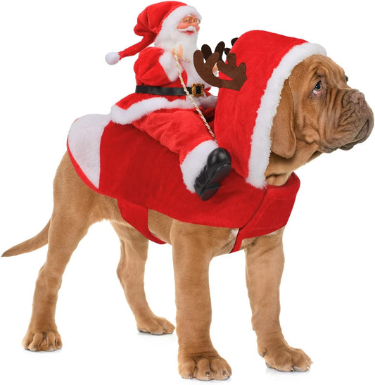 Santa Dog Costume Christmas Pet Clothes
