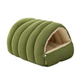 Soft Plush Cat Bed – Semi-Enclosed Winter Comfort Nest, Warm and Cozy Pet Sleeping Bed