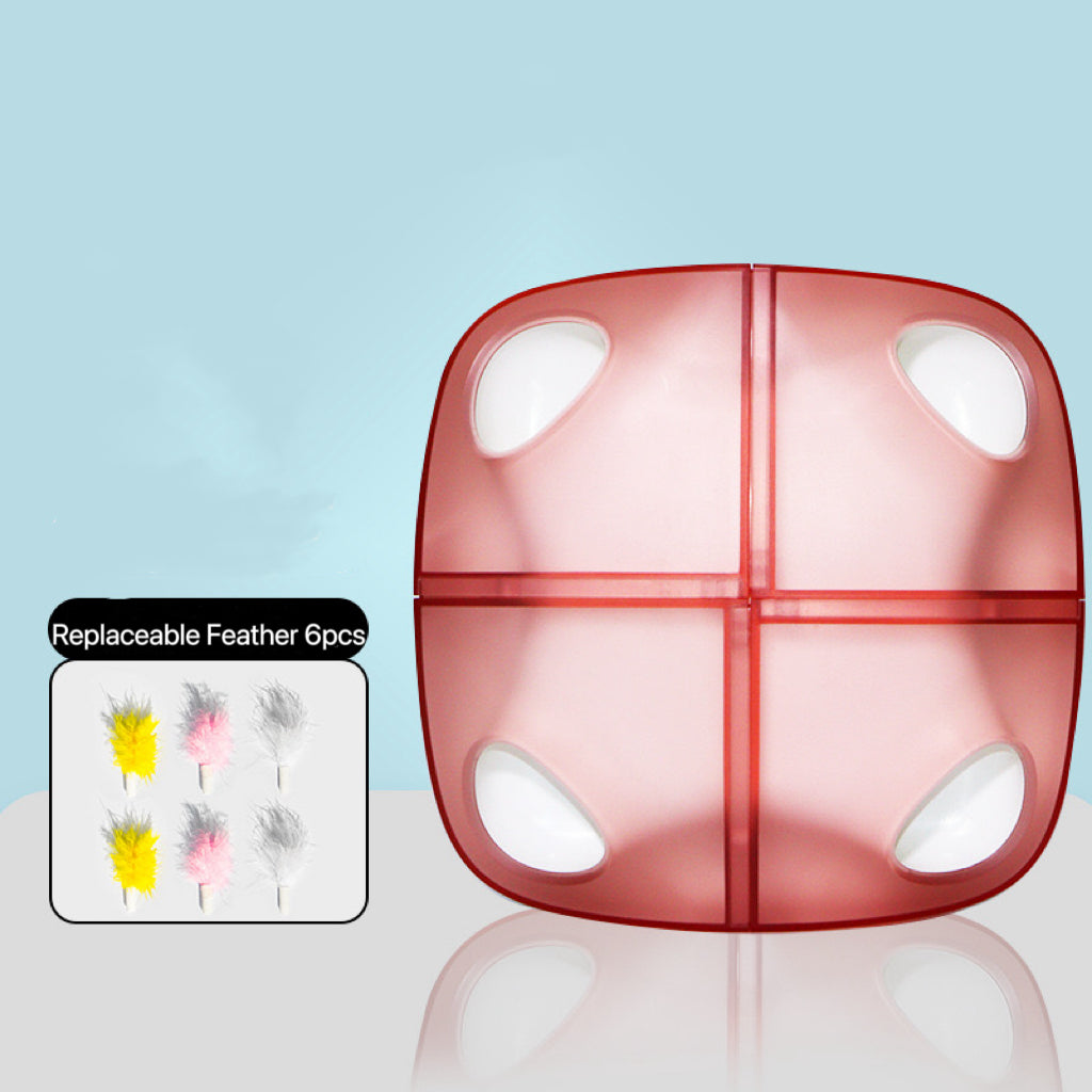 Electric Feather Moving Cat Toy Motion Activated USB Rechargeable