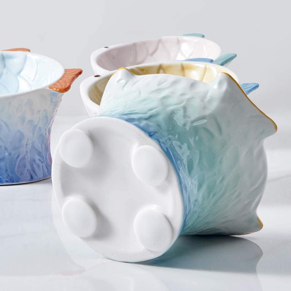 Ceramic Raised Cat Food Bowl