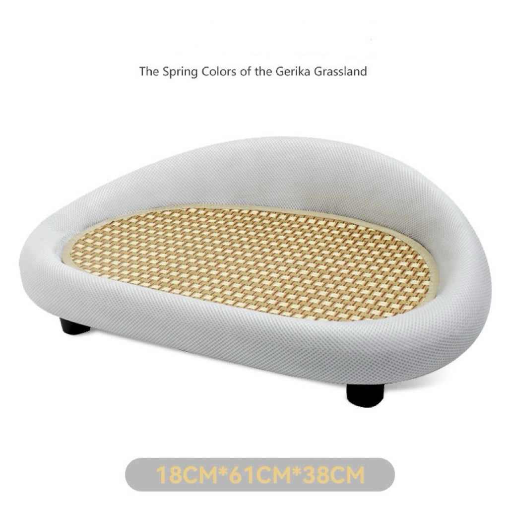 Cat Scratcher Couch Pet Sofa Bed with Non Slip Bottom Linen Fabric