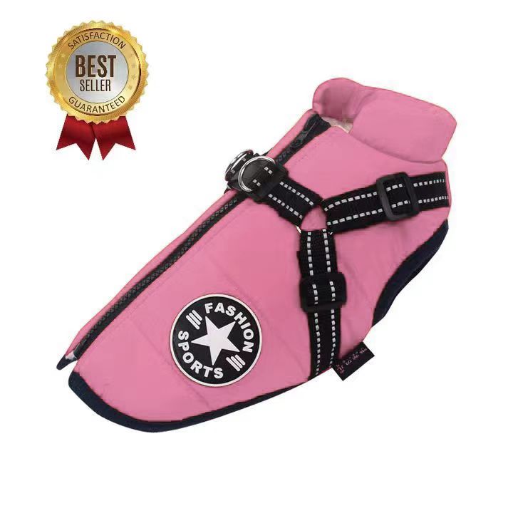 Pawovy™ - Waterproof Winter Jacket with Built-in Harness